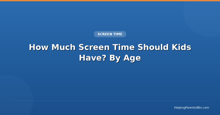How Much Screen Time Should Kids Have? A Guide by Age