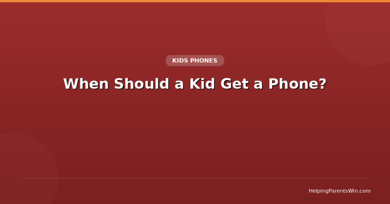 When Should a Kid Get a Phone? A Framework for Parents