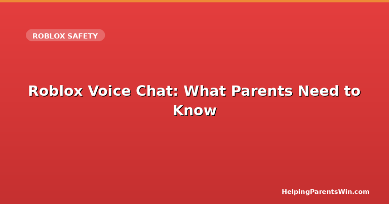 Roblox Voice Chat: What Parents Need to Know — HelpingParentsWin.com