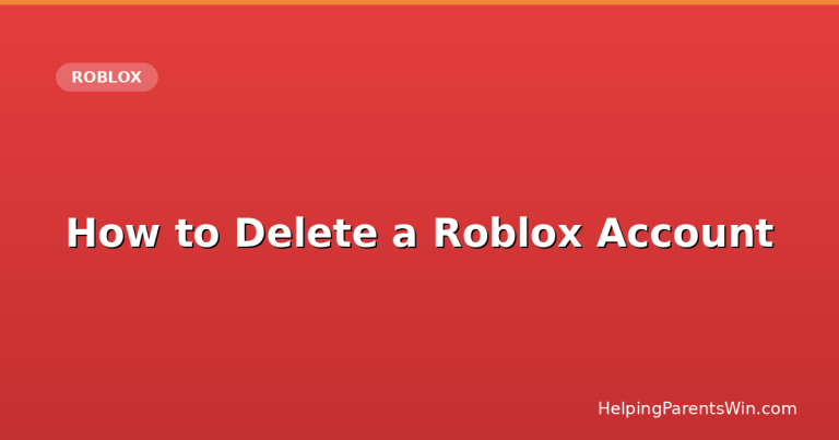 How to delete a Roblox account: a parent's step-by-step guide