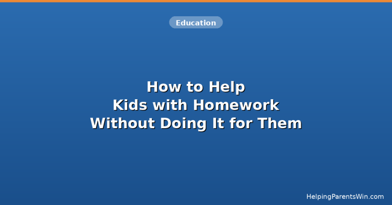 How to help kids with homework without doing it for them