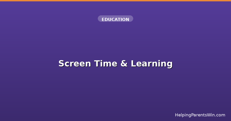 Screen Time & Learning