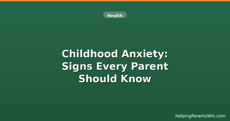 Signs of childhood anxiety every parent should know