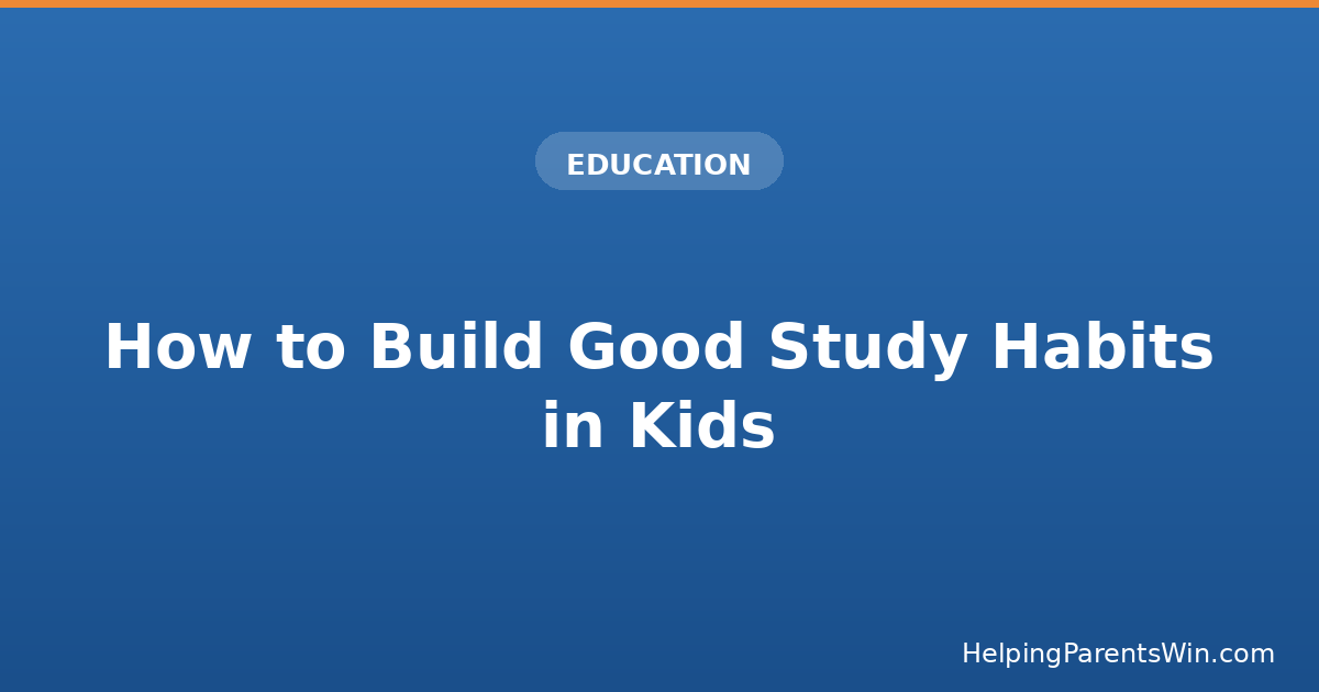 Child studying at a focused, distraction-free desk building good study habits