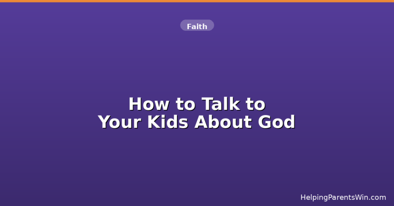 How to talk to your kids about God