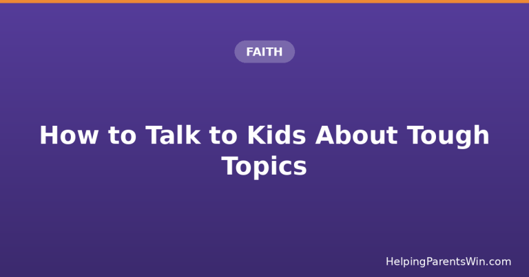 Banner: faith-centered guide to tough conversations