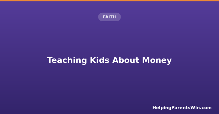 A child sorting money into give, save, and spend jars