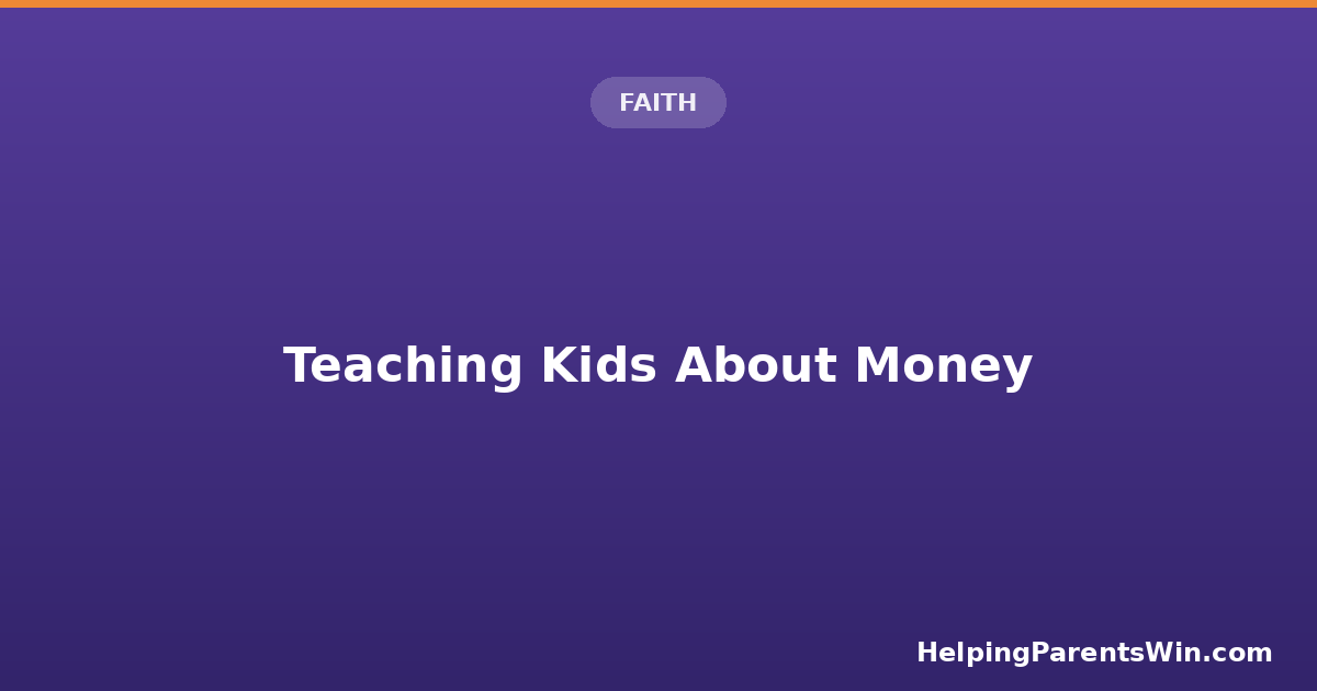 A child sorting money into give, save, and spend jars