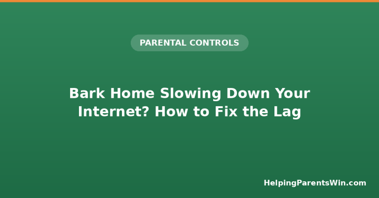 Fixing Bark Home internet slowdown and gaming lag