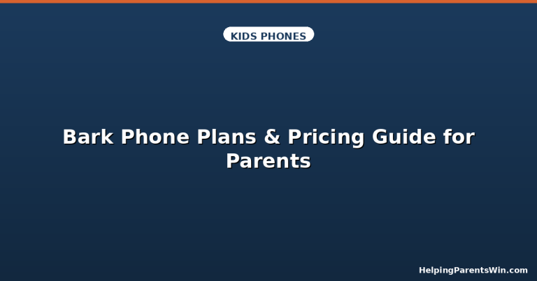 Bark Phone plans and pricing comparison for parents