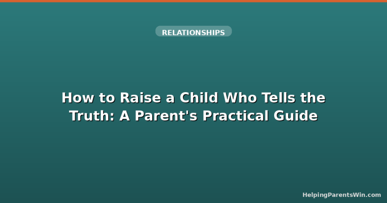 How to Raise a Child Who Tells the Truth: A Parent's Practical Guide