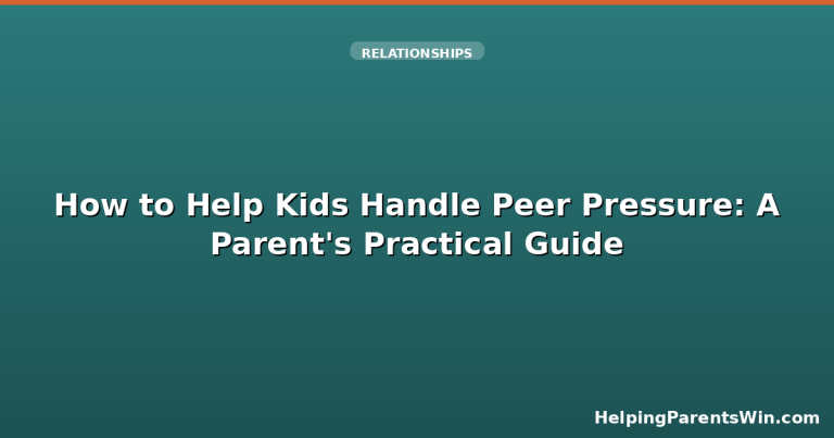 How to Help Kids Handle Peer Pressure: A Parent's Practical Guide