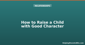 How to raise a child with good character