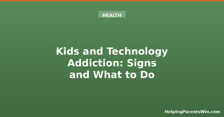 Kids and technology addiction signs and solutions
